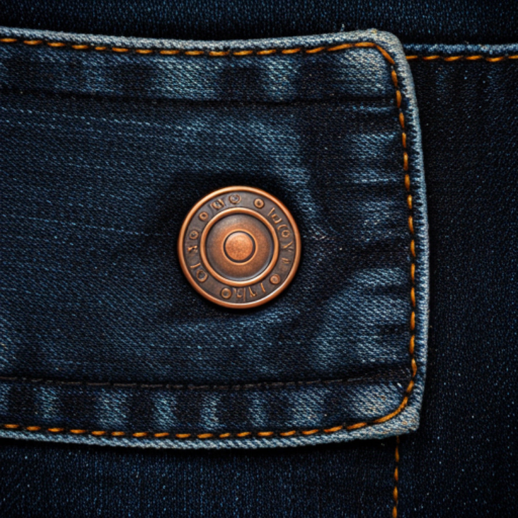 Denim buttons rivets and trim package