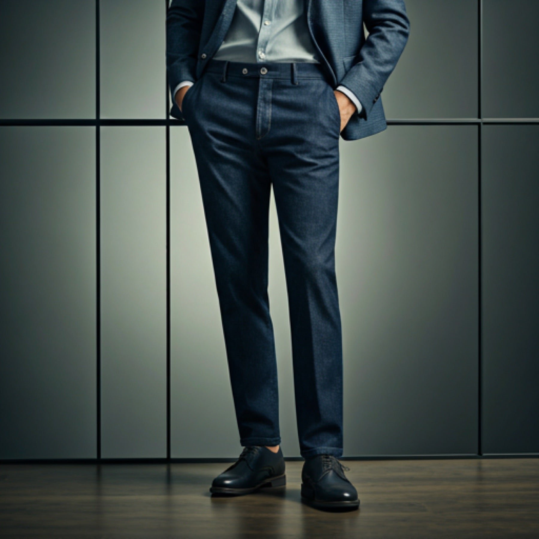 Denim products used in office casual setting