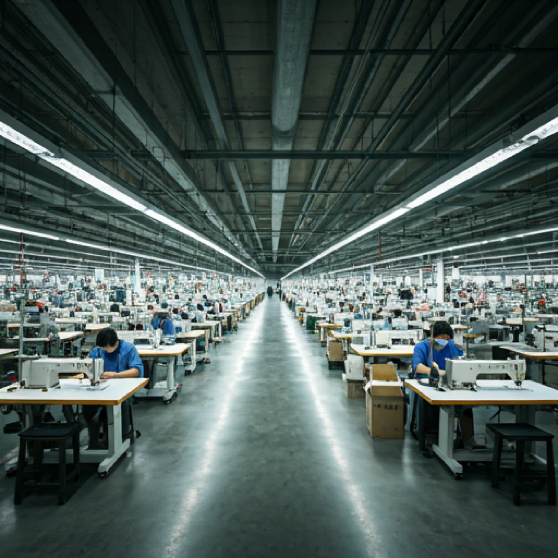 Factory precision production scene